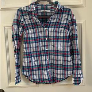 Vineyard Vines Plaid Button Down Shirt Size 2